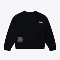 Carolina Hurricanes Mitchell & Ness Women's Crewneck Sweatshirt - Black - NHL 203517456