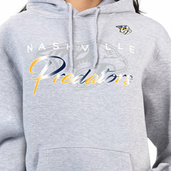 Nashville Predators G-III 4Her by Carl Banks Women's Shadow Logo Fleece Hoodie - Gray - NHL 203519919