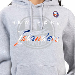 New York Islanders G-III 4Her by Carl Banks Women's Shadow Logo Fleece Hoodie - Gray - NHL 203519920
