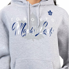 Toronto Maple Leafs G-III 4Her by Carl Banks Women's Shadow Logo Fleece Hoodie - Gray - NHL 203519923
