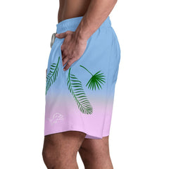 Detroit Lions Margaritaville Sunset On The Beach Swim Shorts Light Blue