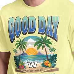 Washington Commanders Margaritaville Good Day T-Shirt Yellow