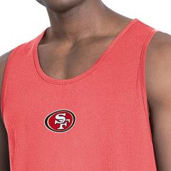 San Francisco 49ers MSX by Michael Strahan Energy Scoop Neck Tank Top Red