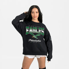 Philadelphia Eagles Gameday Couture Women's Powerhouse Play Premium Fleece Sweatshirt Black