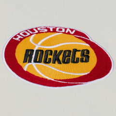 Houston Rockets Hardwood Classics Chainstitch Premium T-Shirt Cream | Mitchell & Ness discount