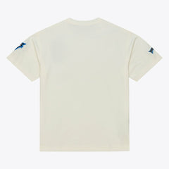 Minnesota Timberwolves Hardwood Classics Chainstitch Premium T-Shirt Cream | Mitchell & Ness for sale