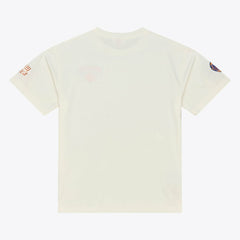 New York Knicks Hardwood Classics Chainstitch Premium T-Shirt Cream | Mitchell & Ness online
