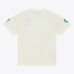Boston Celtics Hardwood Classics Chainstitch Premium T-Shirt Cream | Mitchell & Ness online