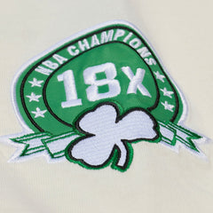 Boston Celtics Hardwood Classics Chainstitch Premium T-Shirt Cream | Mitchell & Ness online