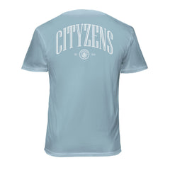 Manchester City 1863FC Back Wordmark Soft Wash T-Shirt Light Blue