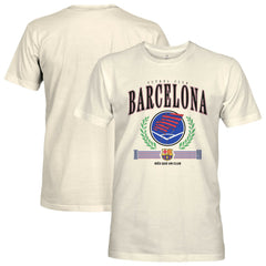 Barcelona 1863FC Retro Stripes T-Shirt Cream