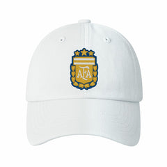 Argentina National Team 1863FC Retro Badge Crew Adjustable Hat White