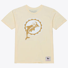 Mitchell & Ness Dan Marino Miami Dolphins Sandman Name & Number T-Shirt Cream