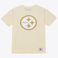 Mitchell & Ness Troy Polamalu Pittsburgh Steelers Sandman Name & Number T-Shirt Cream