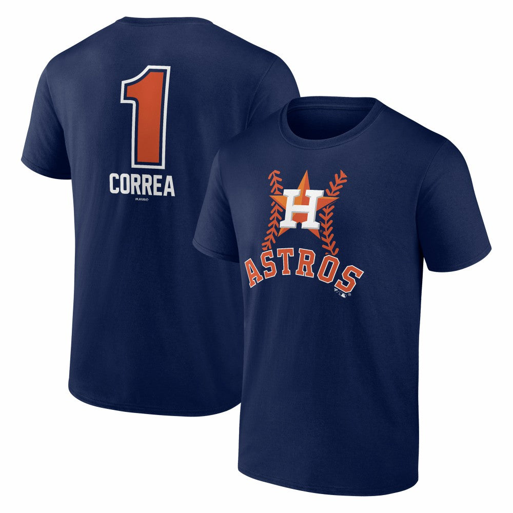 Carlos Correa Houston Astros Fastball Player Name & Number T-Shirt - Navy - MLB Sale