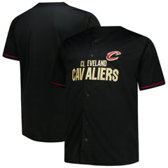 Cleveland Cavaliers Big & Tall Pop Full-Button Jersey for sale Black | Fanatics