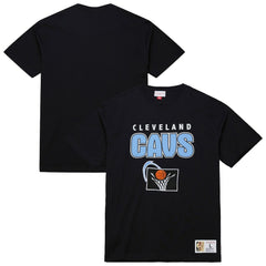 Cleveland Cavaliers Hardwood Classics Throw It Back Premium T-Shirt for sale Black | Mitchell & Ness