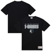 Minnesota Timberwolves Hardwood Classics Throw It Back Premium T-Shirt Black | Mitchell & Ness Near Me