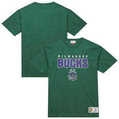 Milwaukee Bucks Hardwood Classics Throw It Back Premium T-Shirt Green | Mitchell & Ness online