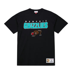 Memphis Grizzlies Hardwood Classics Throw It Back Premium T-Shirt Black | Mitchell & Ness online