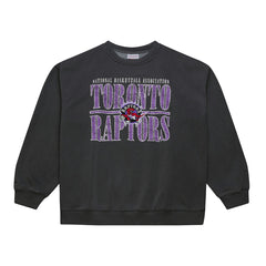 Toronto Raptors NBA Downtown Collection Fleece Sweatshirt Black | Mitchell & Ness discount