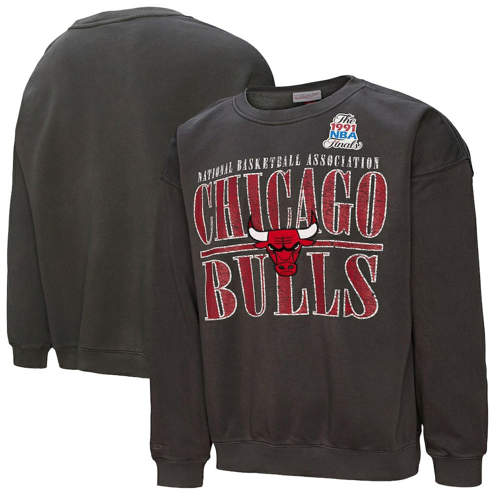 Chicago Bulls NBA Downtown Collection Fleece Sweatshirt for sale Black | Mitchell & Ness for sale