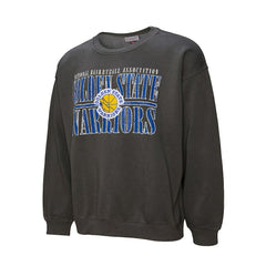 Golden State Warriors NBA Downtown Collection Fleece Sweatshirt for sale Black | Mitchell & Ness discount