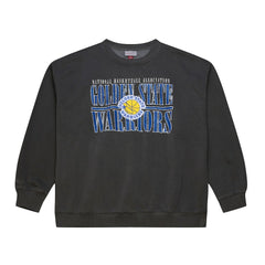 Golden State Warriors NBA Downtown Collection Fleece Sweatshirt for sale Black | Mitchell & Ness discount