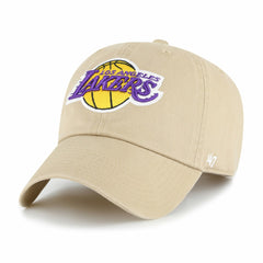Los Angeles Lakers '47 Logo Clean Up Adjustable Hat Khaki | 47 brand US