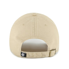 Brooklyn Nets '47 Logo Clean Up Adjustable Hat Khaki | 47 brand US