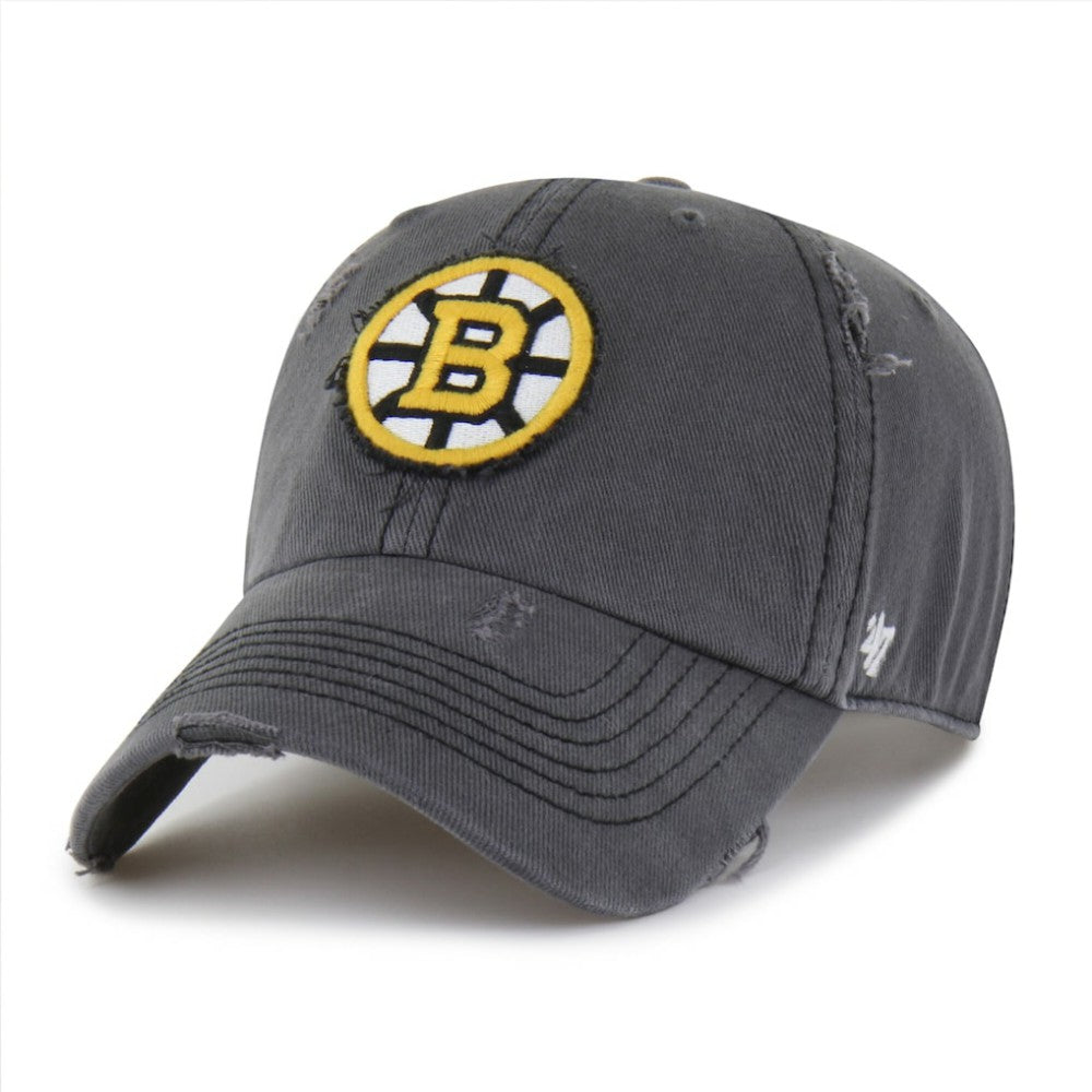 Boston Bruins '47 Weathered Clean Up Adjustable Hat - Charcoal - NHL 203536496