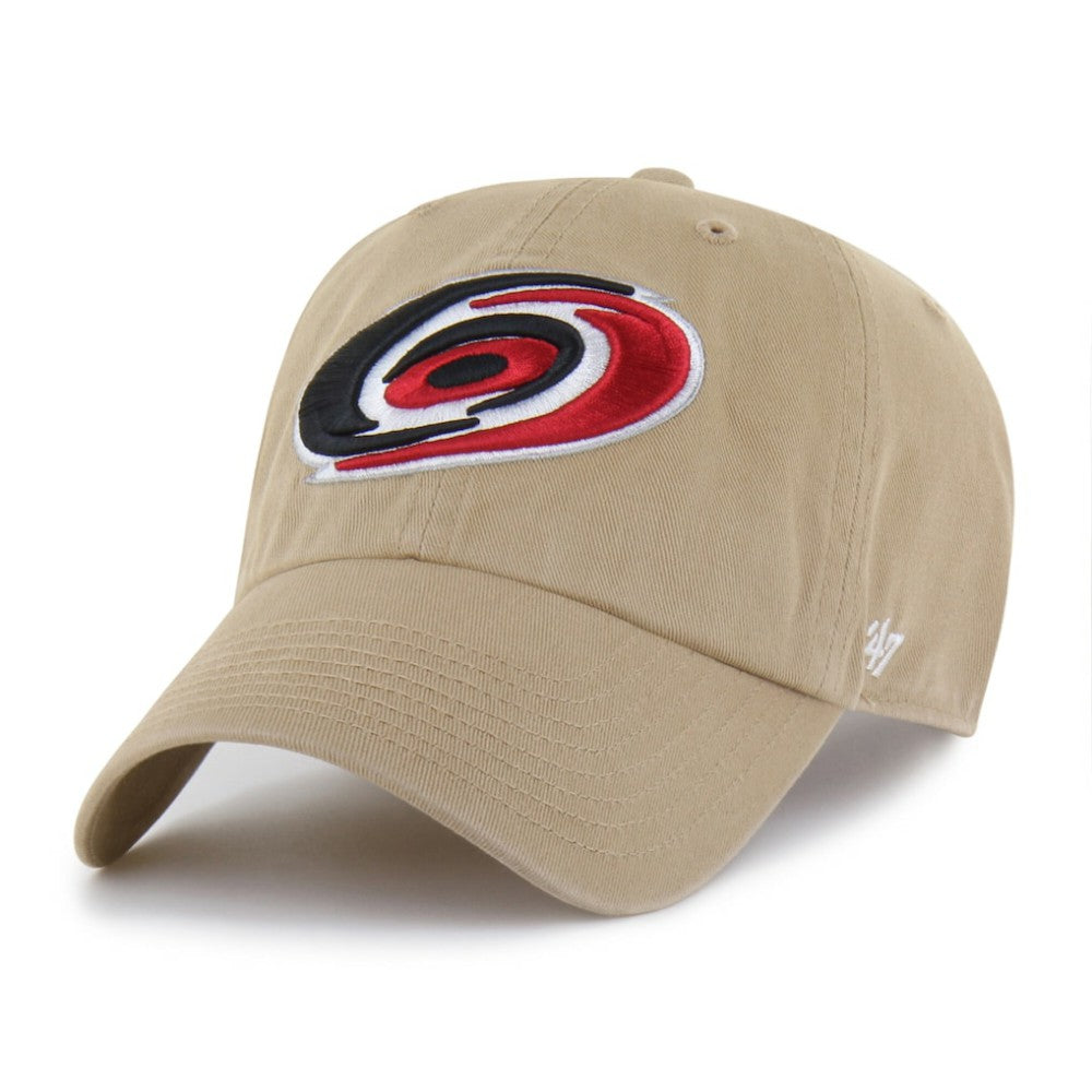 Carolina Hurricanes '47 Logo Clean Up Adjustable Hat - Khaki - NHL 203536521