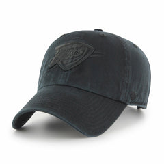 Oklahoma City Thunder '47 Black on Black Clean Up Adjustable Hat | 47 brand discount