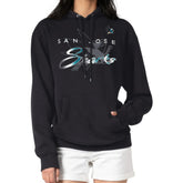 San Jose Sharks G-III 4Her by Carl Banks Shadow Logo Fleece Pullover Hoodie - Black - NHL 203538749