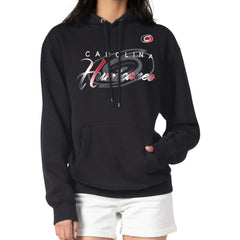 Carolina Hurricanes G-III 4Her by Carl Banks Shadow Logo Fleece Pullover Hoodie - Black - NHL 203538753