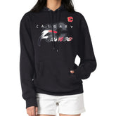 Calgary Flames G-III 4Her by Carl Banks Shadow Logo Fleece Pullover Hoodie - Black - NHL 203538754