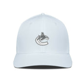 Vancouver Canucks Levelwear Rise Slate & Snow Structured Flex Hat - White - NHL 203539008