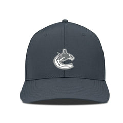 Vancouver Canucks Levelwear Rise Slate & Snow Structured Flex Hat - Charcoal - NHL 203539018