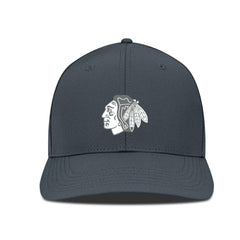 Chicago Blackhawks Levelwear Rise Slate & Snow Structured Flex Hat - Charcoal - NHL 203539024