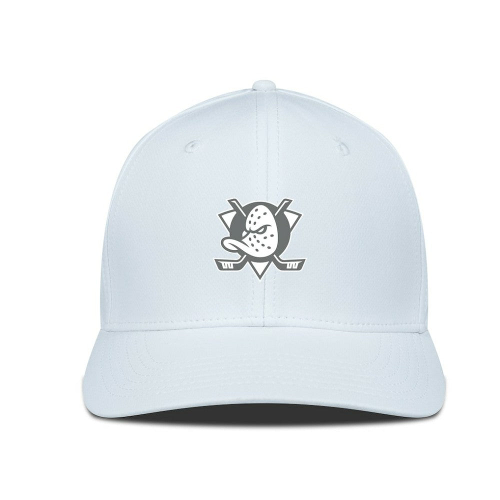 Anaheim Ducks Levelwear Rise Slate & Snow Structured Flex Hat - White - NHL 203539034