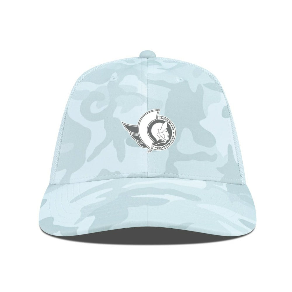Ottawa Senators Levelwear Clash Slate & Snow Meshback Flex Hat - Camo - NHL 203539103
