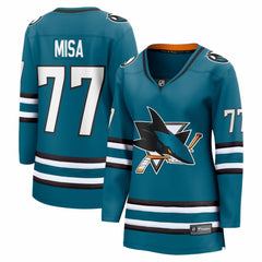 Michael Misa San Jose Sharks Fanatics Women's Breakaway Jersey - Teal - NHL 203539379