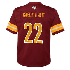 Nike Jacory Croskey-Merritt Washington Commanders Youth Team Game Jersey Burgundy