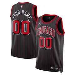 Chicago Bulls Jordan Brand Unisex Swingman Custom Jersey Statement Editi- Black
