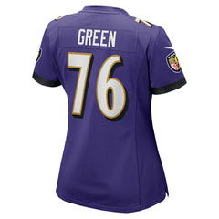 Nike Kenyon Green Baltimore Ravens Women's Team Game Jersey Purple