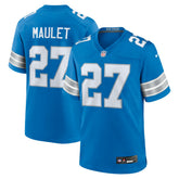 Nike Arthur Maulet Detroit Lions Team Game Jersey Blue