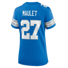 Nike Arthur Maulet Detroit Lions Women's Team Game Jersey Blue