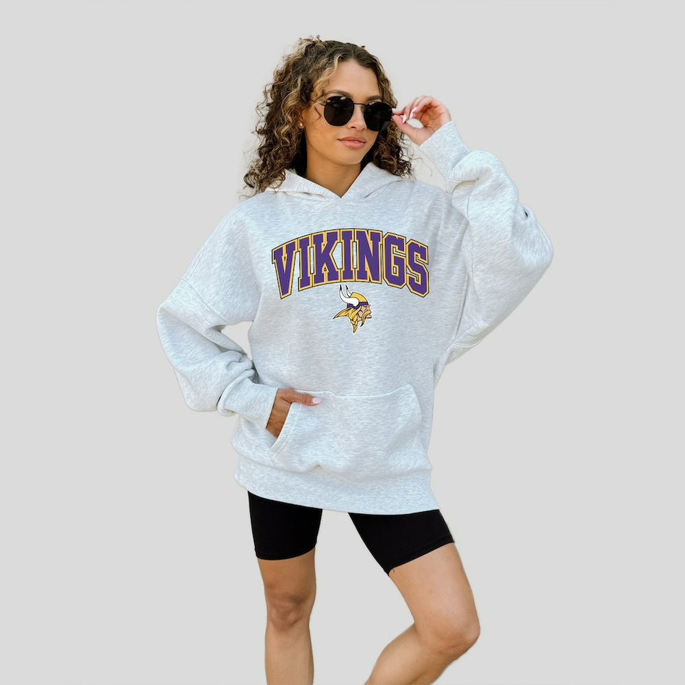 Minnesota Vikings Gameday Couture Women's Fan Edition Premium Weight Hoodie Ash