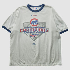 Chicago Cubs Majestic 2007 T-Shirt - White - Vintage - Fanatics Discount