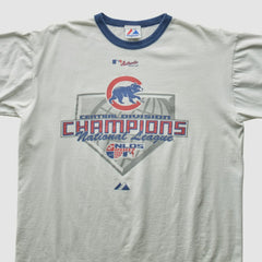 Chicago Cubs Majestic 2007 T-Shirt - White - Vintage - Fanatics Discount